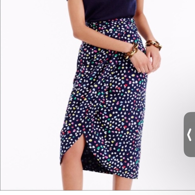 J Crew Nwt Tulip Pencil Wrap Skirt In Ratti Happy Cat Print, P00